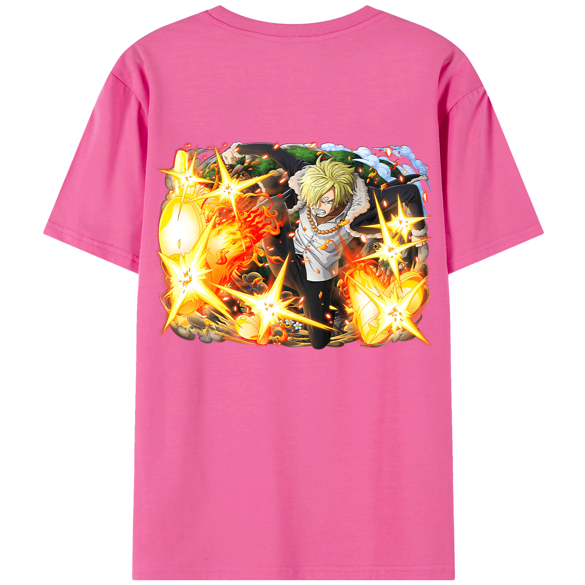 （画像用） ワンピース サンジ ONE PIECE Sanji レディース半袖Tシャツ(バックプリント)
